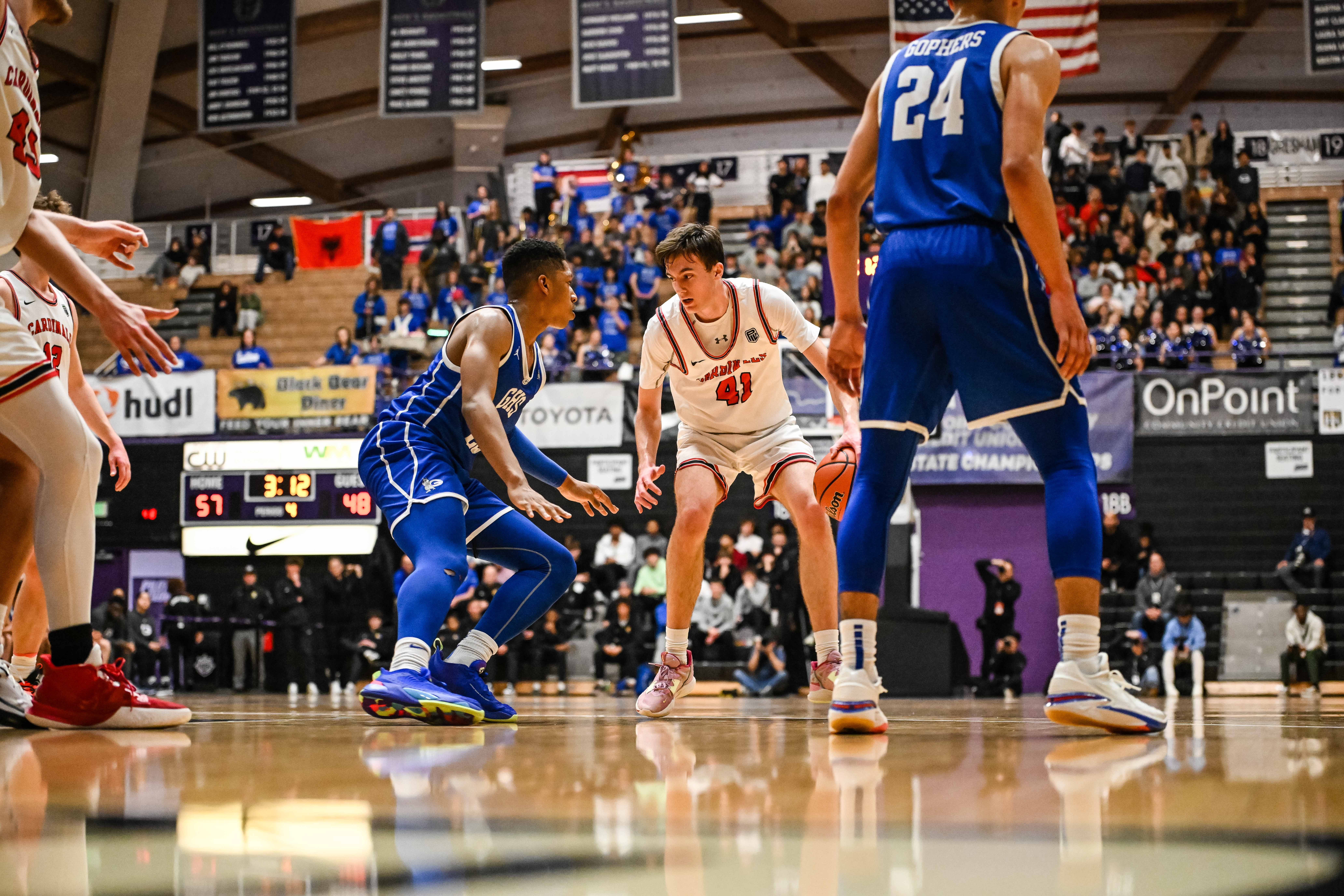 Lincoln Gresham 6A Oregon boys basketball quarterfinal Naji Saker -102